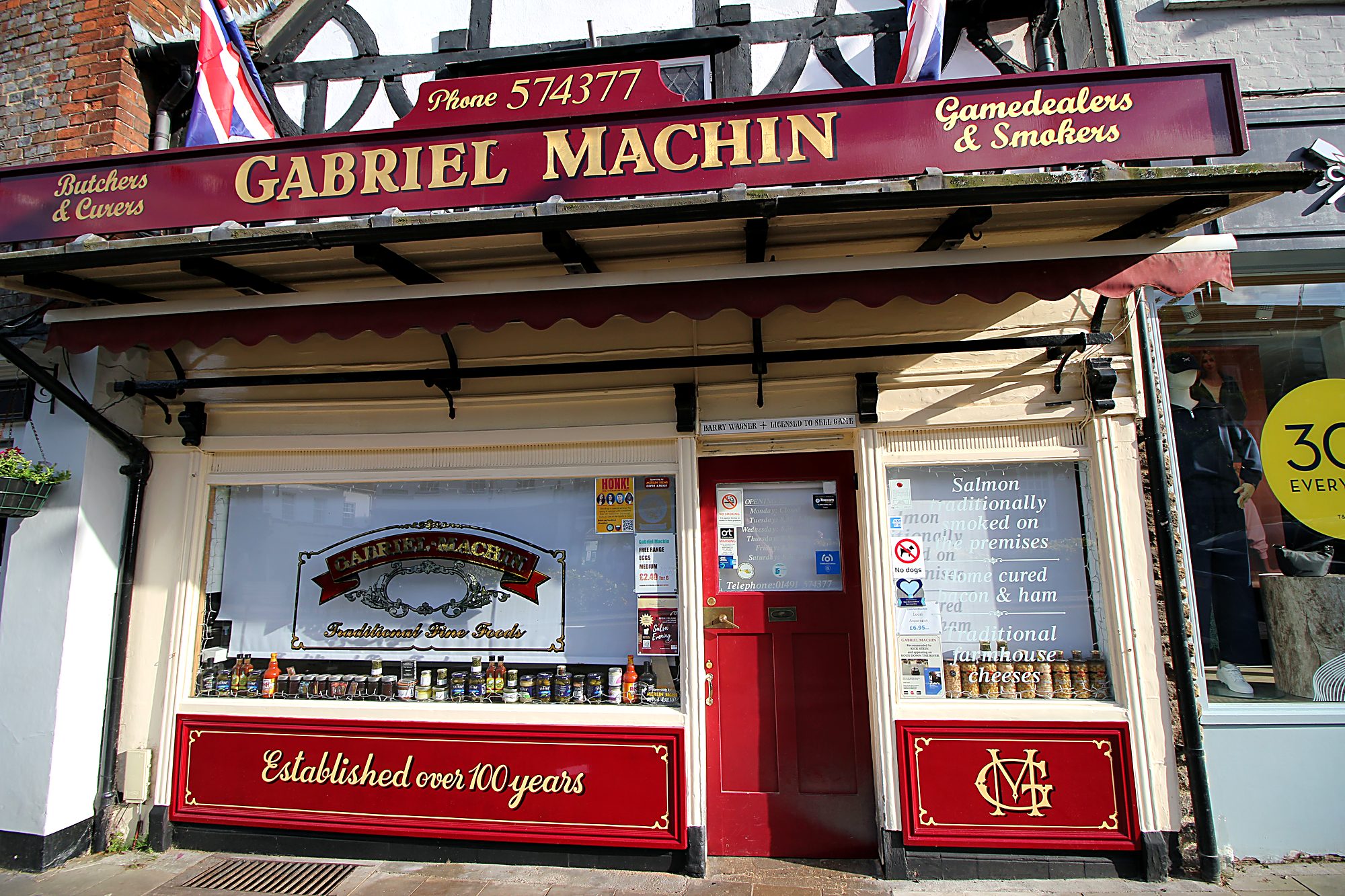 Gabriel Machin, traditional butcher in Henley Market Place